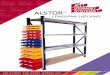 ALSTOR...ALSTORTM Longspan Shelving - a high quality cost effective shelving system available in initial and adjoining bays. Available as a standard unit of 4 shelves. Pictured at