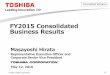 FY2015 Consolidated Business Results - Toshiba › about › ir › en › pr › pdf › tpr2015q4e...FY2015 Consolidated Business Results Non-Operating Income ＋75.6 Net Income
