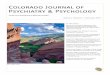 Colorado Journal of Psychiatry & Psychology · for excellent clinical care. We believe you will find evidence of this in the Colorado Journal of Psychia-try and Psychology’s third