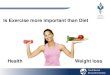 Is Exercise more important than Diet - WordPress.com › ...Exercise, Nutrition & Weight loss ^A meta-analysis was performed to assess the effects of exercise or diet on VAT (quantified