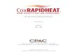 High Velocity Hot Air Rapid Heat Sterilizers with USER ... · The Cox RapidHeat™ sterilizer utilizes dry, rapidly flowing air to sterilize instruments. This process is both a heat
