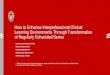 How to Enhance Interprofessional Clinical Learning ......How to Enhance Interprofessional Clinical Learning Environments Through Transformation of Regularly Scheduled Series Marianna