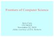 Frontiers of Computer Scienceweb.stanford.edu/class/cs106ax/res/lectures/27-Frontiers... · 2019-11-22 · Tom Abate, Chronicle Staff Writer Primm, Nev. --Stanford engineers steered