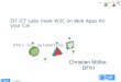 EIT ICT Labs meet W3C on Web Apps for your Car 2012-04-30¢  Christian M£¼ller, DFKI EIT ICT Labs meet