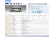 MIO-2361 N4200/ Celeron Atom™ E3900 series/ Pentium N3350 ... · TBD 24mm heatsink for N4200/N3350 series 1 Rear I/O View Ordering Information Part Number CPU Max. frequency Core