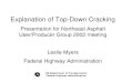 Explanation of Top-Down Cracking · Cracking in Florida’s Highways • Increased Appearance of Longitudinal Wheel Path Cracking in Major Highways • Pavements aged 5 to 25 years