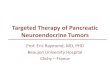 Targeted Therapy of Pancreatic Neuroendocrine Tumors Raymond... · 2016-05-19 · Targeted Therapy of Pancreatic Neuroendocrine Tumors Prof. Eric Raymond, MD, PHD Beaujon University