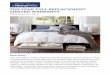 TEN YEAR FULL REPLACEMENT LIMITED WARRANTYadjustable bed base, or bed frame used in conjunction with the mattress if purchaser makes a claim under this Limited Warranty. Tempur-Pedic