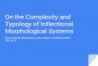 On the Complexity and Typology of Inflectional ...jason/papers/cotterell+al.scil18.slides.pdf · What makes an inflectional morphology system “complex”? The size of the inflectional