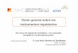 Visión general sobre los instrumentos regulatorios GENERAL S… · Visión general sobre los instrumentos regulatorios 25 de octubre de 2016 D. Luis Jesús Sánchez de Tembleque
