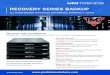 RECOVERY SERIES BACKUP - pmddatasolutions.com · 1-pass dissimilar bare metal restore. WAN-optimized replication — Combines deduplication, acceleration, compression, and military-grade