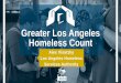 Greater Los Angeles Homeless Count · homelessness at point-in-time count COUNTY OF LOS ANGELES 12% Increase 58,936 36,300 16% Increase CITY OF LOS ANGELES The LA CoC total number