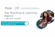 Top Teaching & Learning Papers · 2020-06-06 · 2 I do not have an affiliation (financial or otherwise) with a ... trouve l’option 1, l’option 2 paraissant à la diapo suivante