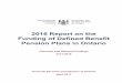2016 Report on the Funding of Defined Benefit Pension Plans in … · 2017-04-27 · 2016 REPORT - FUNDING OF DEFINED BENEFIT PENSION PLANS IN ONTARIO . 6 . 1.0 Introduction 178/11