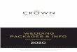 Crown Wedding Info & Packages 2020 · 2019-11-18 · Meerendal Boutique Hotel. CROWN RESTAURANT - INSIDE Become Mr & Mrs inside the venue with a roaring fire in winter. We are able