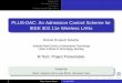 PLUS-DAC: An Admission Control Scheme for IEEE 802.11e …sri/students/kiranG-slides.pdf · AP records the buffered queue length for each access category by looking at the QoS Control