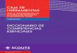 CAJA DE HERRAMIENTAS...Diccionario de Competencias Esenciales – Oficina Scout Mundial – Centro de Apoyo Interamérica Adultos en el Movimiento Scout 6 Teniendo como base, el perfil