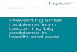Preventing small problems from becoming big problems in ...€¦ · Foreword 1 Acknowledgements 2 Executivesummary 3 1 Broadeningthediscourseof competence 4 1.1 Introduction 4 1.2