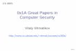 CS 380S - Great Papers in Computer Securityshmat/courses/cs380s/cfinacl.pdf•Can be applied to some legacy code CFI to prevent circumvention Fine-grained access control policies for