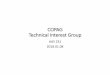 COPAG Technical Interest Group€¦ · Technical Interest Group AAS 231 2018.01.08. Agenda ... •COR office asks COPAG-EC to provide review and initial analysis of draft of collated