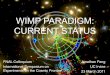 WIMP PARADIGM: CURRENT STATUShep.ps.uci.edu/~jlf/research/presentations/backup/1103fnalcolloq.pdf · THE WIMP PARADIGM • The WIMP paradigm postulates that particles that help explain