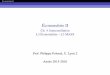 Économétrie II - UDLrisques-environnement.universite-lyon.fr/IMG/pdf/ectx_ii... · 2016-09-08 · Économétrie II Ch. 4. 9t,s :cov(et,es)6= 0 : Autocorrélation Causes & exemples