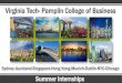 Virginia Tech- Pamplin College of Business...Program Schedule Munich (2019) Sydney/ Auckland Hong Kong Dublin Singapore Depart USA 30 May 27 May 28 May 28 May 27 May Program Begins