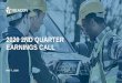 2020 2ND QUARTER EARNINGS CALL · 2020 2ND QUARTER EARNINGS CALL. 2. becn.com ... This presentation contains information about management's view of the Company's future expectations,