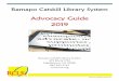 Advocacy Guide 2019 - Ramapo Catskill Library …Clarkstown Town Clerk for three terms Education: • BS, Industrial Labor Relations, Cornell University, 2002 AA, Business Administration,