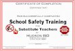 School Safety Training - Amazon S3s3.amazonaws.com/scschoolfiles/484/school_safety_training.pdf · School Safety Training HUDSON ISD 6735 TED TROUT DRIVE LUFKIN, TEXAS 75904 Michael