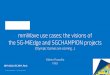 mmWave use cases: the visions of the 5G-MiEdge and ... · Strong impact on Standards bodies. ... AR/VR enhanced experience Data showers on the vevent viewers via ... H2020 and the