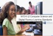 NYS K-12 Computer Science and Digital Fluency Learning ... · Digital Fluency • USNY Statewide Learning Technology Plan (2010) • Technology is a path for teaching and learning,