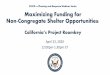 COVID-19 Planning and Response Webinar Series ......2020/04/23  · Maximizing Funding for Non-Congregate Shelter Opportunities: California’s Project Roomkey April 23, 2020 12:00pm-1:30pm