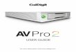 USER GUIDE - CalDigit · 3 1. Introduction The CalDigit AV Pro 2 Storage Hub is the exciting new evolution of our original single drive solution. It is an expandable storage device