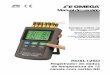 Manual do usuário - Omega Engineering · todo o manual do usuário. O RDSL12SD é um instrumento portátil multifuncional para a medição de até 12 canais de temperatura, com precisão