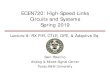 ECEN720: High-Speed Links Circuits and Systems Spring 2019spalermo/ecen689/lecture8_ee720_rx... · 2019-03-19 · Digital RX FIR Equalization • Digitize the input signal with high-speed