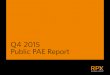 Q4 2015 Public PAE Report - RPX Corp€¦ · RPX Corporation Q4 2015 Public PAE Report 3 Publicly traded patent assertion entities (“PAEs”) are a relatively recent phenomenon