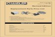 Revised Edition Replacement Parts Price List2005 Chandler Replacement Parts Price List Revised 6 Fan Blades PART LIST DEG. NO. OF NUMBER PRICE DIA PITCH BLADES BORE ROT 5101B $4 5