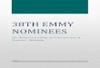 38TH EMMY NOMINEES...2016/05/18  · 38TH EMMY® NOMINEES PROGRAM TITLE/ PRODUCING ORGANIZATION/ CATEGORY PERSON RESPONSIBLE STATION38TH EMMY® NOMINEES PROGRAM TITLE