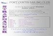Junior & Senior Staff · The Port Curtis Sailing Club would like to The Port Curtis Sailing Club would like to ... there was a gathering consisting of executive committee, sailing