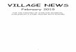 VILLAGE NEWS - Stoke Tristerstoketristerbayford.net/wp-content/uploads/2015/06/February-2015.pdf · Something we are all seeing, whether we live in a town or a village is that many
