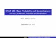 STAT 516: Basic Probability and its Applications - Lecture ...mlevins/docs/stat516/... · Multiplication Rule I I A simple multiplication rule follows from the de nition of conditional