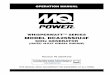 WHISPERWATT SERIES MODEL DCA25SSIU4F...Safety Towing Regulations, before towing your generator. Refer to the MQ Power trailer manual for additional safety information. In order to