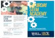 SATURDAY STEM ACADEMY - Mercy College...Python and Finches – Oh My! intro to robotics and coding (grades 5-6) STEMtastic Things (grades 4-5) Maddening Microbes: Why are they bugging