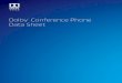 Dolby Conference Phone Data Sheet...Dolby Conference Phone Data Sheet 2 Dolby Conference Phone Dolby Voice® makes conferencing exceptionally clear, natural, and productive by delivering