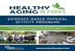 EVIDENCE-BASED PHYSICAL ACTIVITY PROGRAMSprogram. 6-week program; 60 minutes classes 3x/week. Up to 20 participants per instructor or participant self-directed classes. Larger class