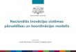 Nacionālās inovācijas sistēmas pārvaldības un ... · 2. Nozaru analīze un investīciju piedāvājumu sagatavošana (9 stratēģiskie projekti, 28 pašvaldību piedāvājumi)