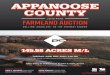 APPANOOSE COUNTY · marketing material are the best estimates of the Seller and Peoples Company; however, Farm Program Information, base acres, total crop acres, conservation plan,