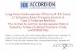Long-term Cardiovascular Effects of 4.9 Years of Intensive ... · Long-term Cardiovascular Effects of 4.9 Years of Intensive Blood Pressure Control in Type 2 Diabetes Mellitus: The
