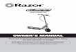Razor Ride-Ons & Scooters Manual · 2019-01-22 · skaters, skateboards, scooters, bikes, children or animals who may enter your WARNING: PARENTAL AND ADULT RESPONSIBILTY AND SUPERVISION